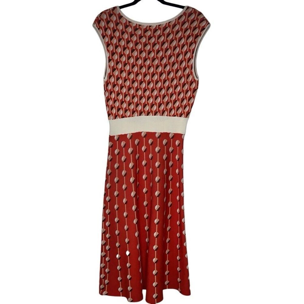 Eva Mendes New York & Company Minimalist, Preppy Fit & Flare Sweater Dress Sz M - Picture 5 of 13